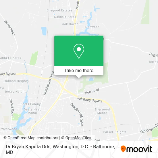 Dr Bryan Kaputa Dds map