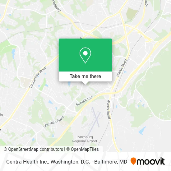 Centra Health Inc. map