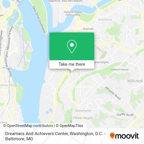 Dreamers And Achievers Center map