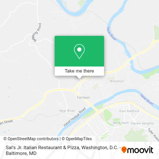 Sal's Jr. Italian Restaurant & Pizza map