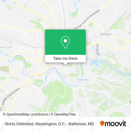 Shirts Unlimited map