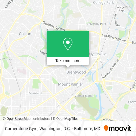 Cornerstone Gym map