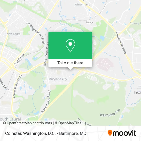 Coinstar map