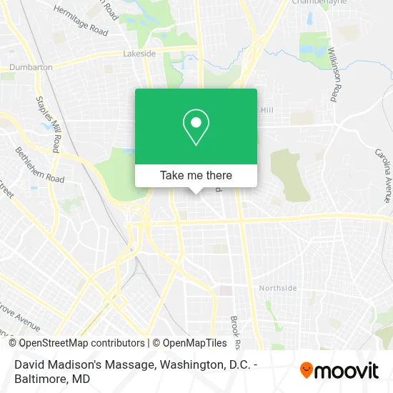 David Madison's Massage map