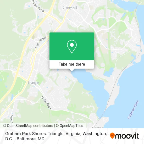 Graham Park Shores, Triangle, Virginia map