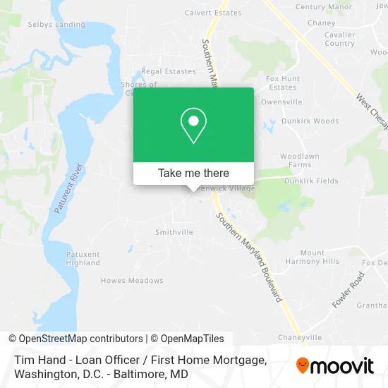 Tim Hand - Loan Officer / First Home Mortgage map