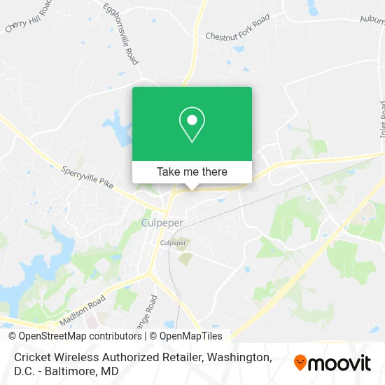 Cricket Wireless Authorized Retailer map