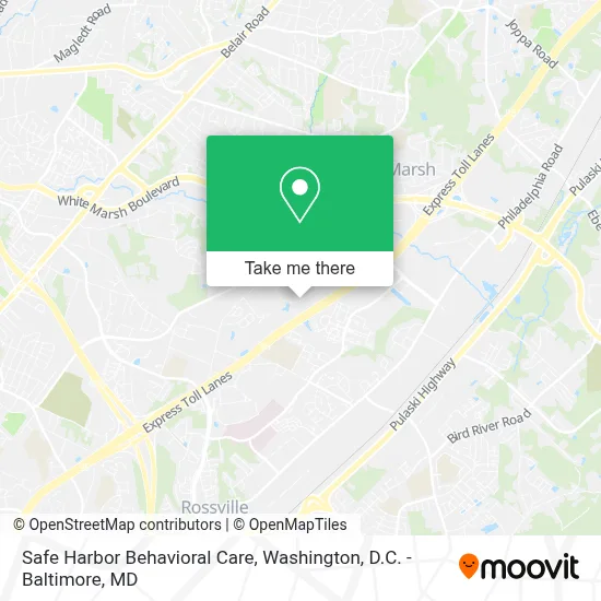 Safe Harbor Behavioral Care map