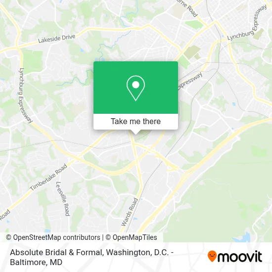 Absolute Bridal & Formal map