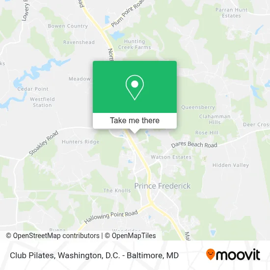 Club Pilates map