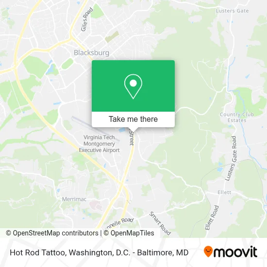 Hot Rod Tattoo map