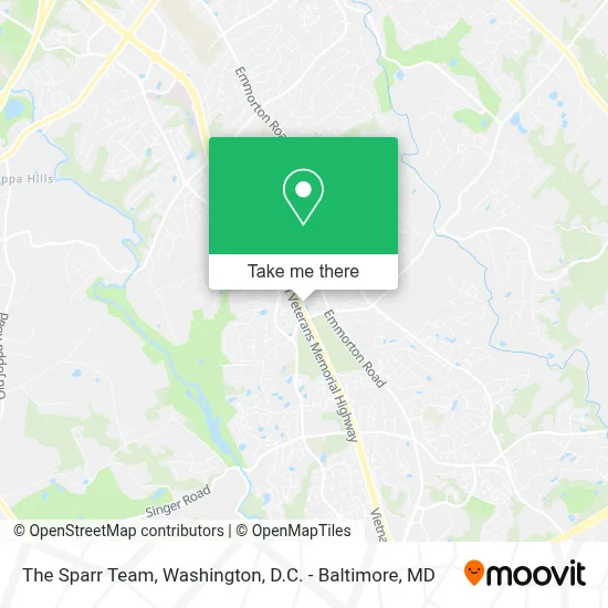 The Sparr Team map