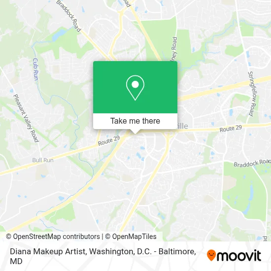 Diana Makeup Artist map