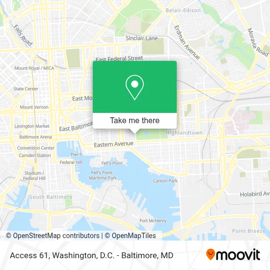 Access 61 map