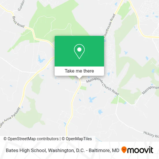 Bates High School map