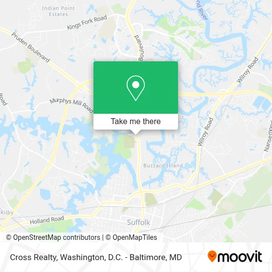 Cross Realty map