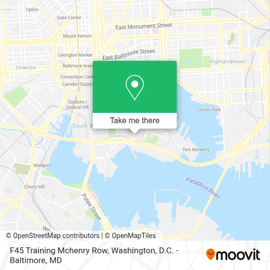F45 Training Mchenry Row map