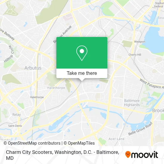 Charm City Scooters map