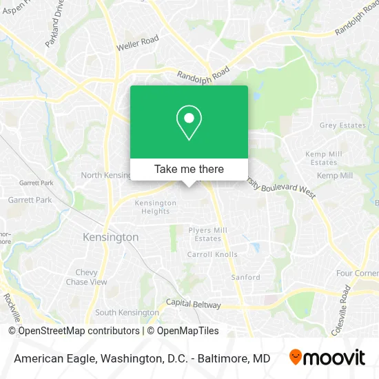 American Eagle map