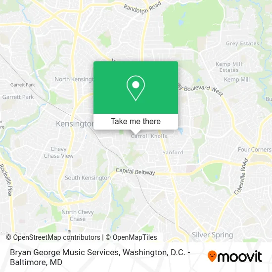 Bryan George Music Services map