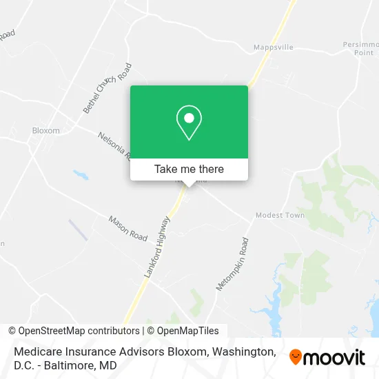 Medicare Insurance Advisors Bloxom map
