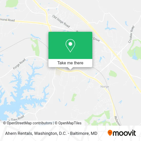 Ahern Rentals map