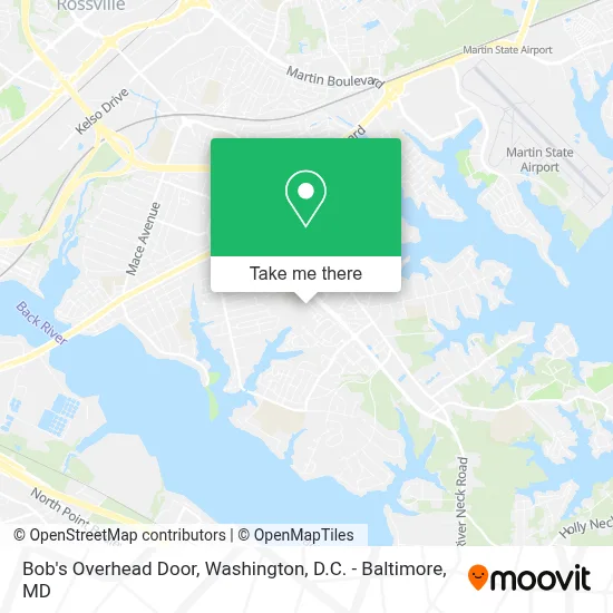 Bob's Overhead Door map