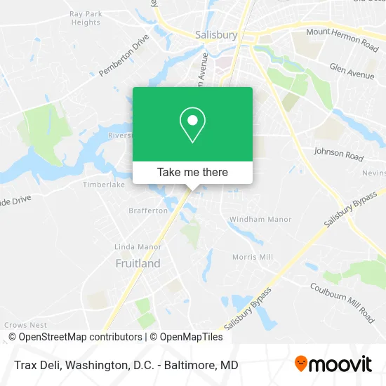 Trax Deli map