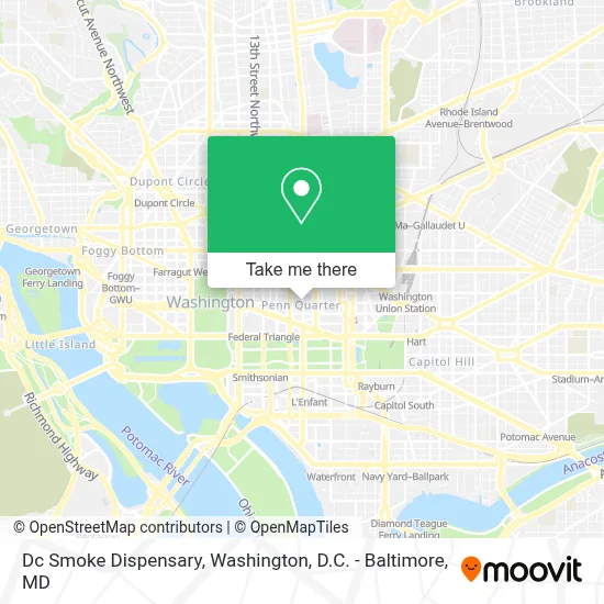 Dc Smoke Dispensary map