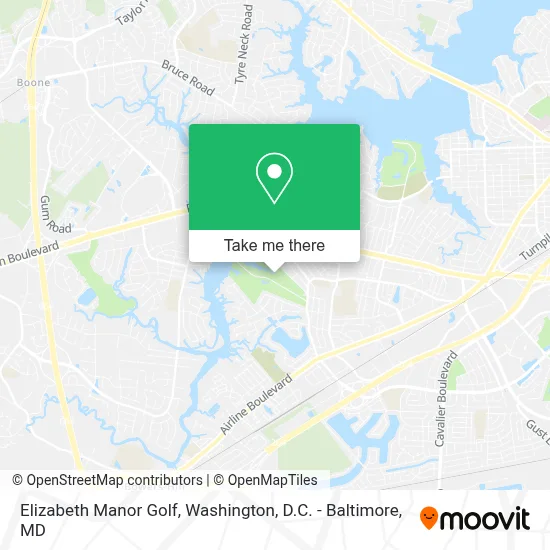 Elizabeth Manor Golf map