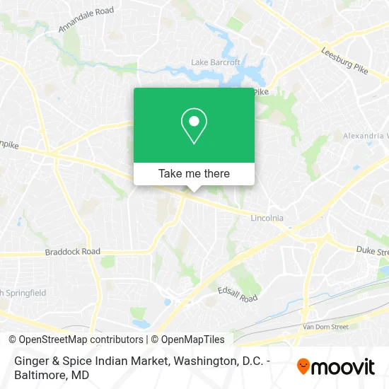 Ginger & Spice Indian Market map
