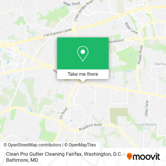 Clean Pro Gutter Cleaning Fairfax map