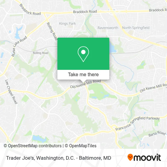 Trader Joe's map