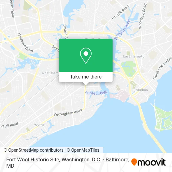 Fort Wool Historic Site map