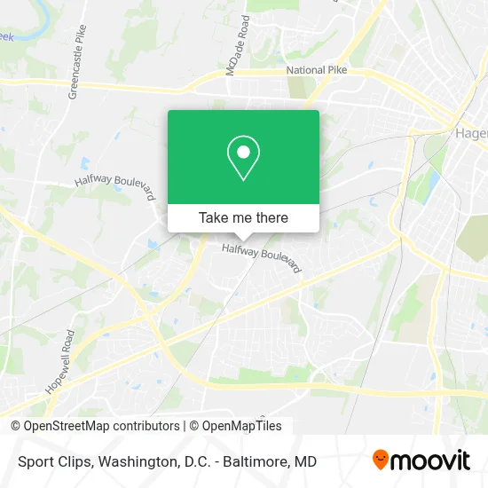 Sport Clips map