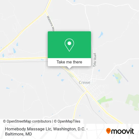 Homebody Massage Llc map