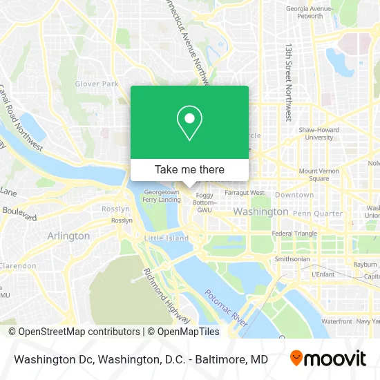 Washington Dc map