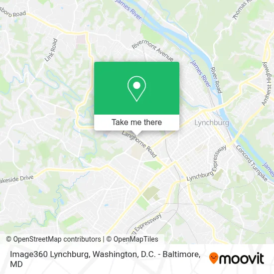Image360 Lynchburg map