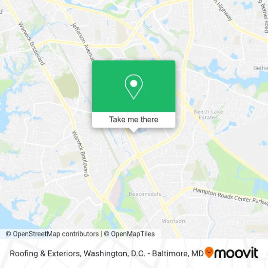 Roofing & Exteriors map