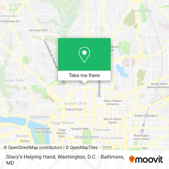 Stacy's Helping Hand map