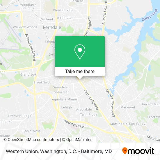 Western Union map