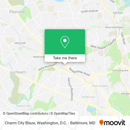 Charm City Blaze map