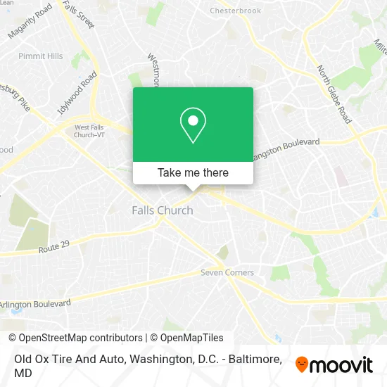 Old Ox Tire And Auto map
