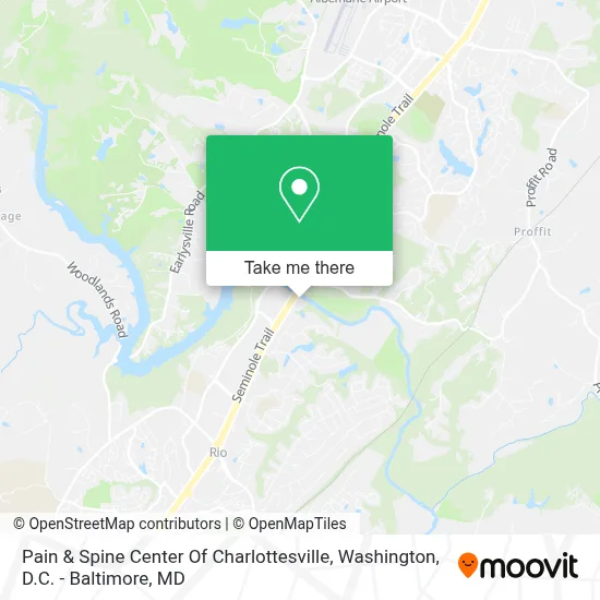 Pain & Spine Center Of Charlottesville map