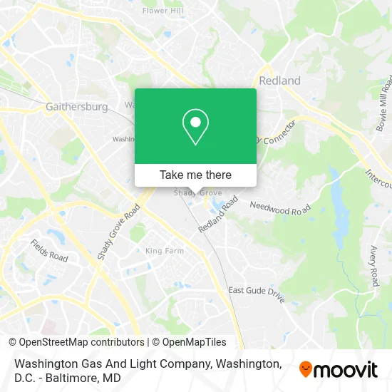 Washington Gas And Light Company map
