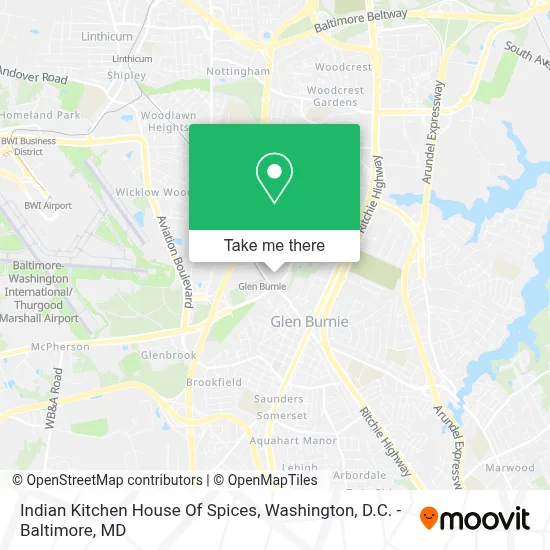 Indian Kitchen House Of Spices map