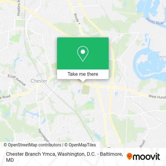 Chester Branch Ymca map