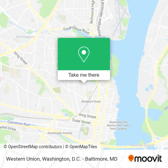 Western Union map