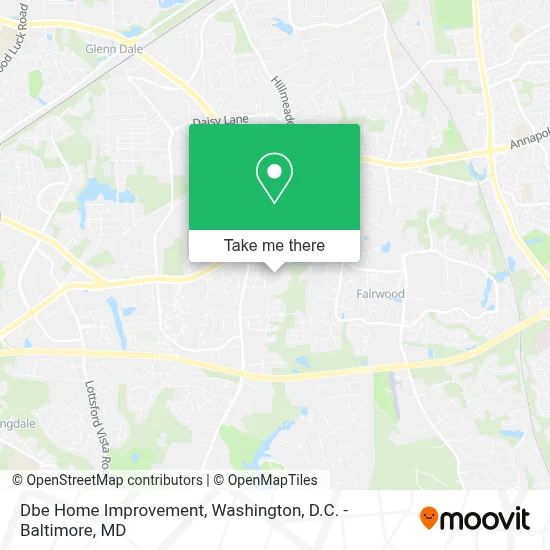 Dbe Home Improvement map