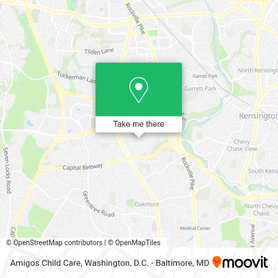 Amigos Child Care map